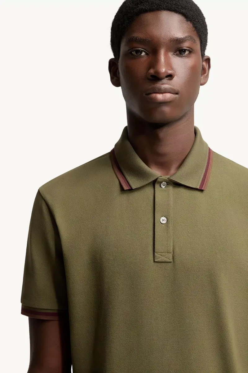 Moncler Double Collar Cotton Piquet Polo Shirt | Thumbnail 7 Moncler Double Collar Cotton Piquet Polo Shirt | Thumbnail 7