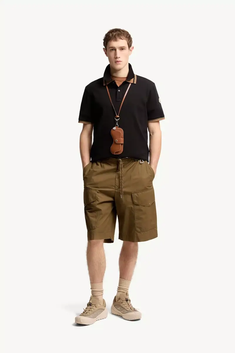 Moncler Double Collar Cotton Piquet Polo Shirt | Thumbnail 2 Moncler Double Collar Cotton Piquet Polo Shirt | Thumbnail 2