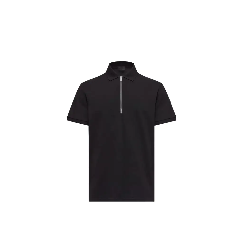Logo Cotton Piquet Half-zip Polo Shirt Logo Cotton Piquet Half-zip Polo Shirt