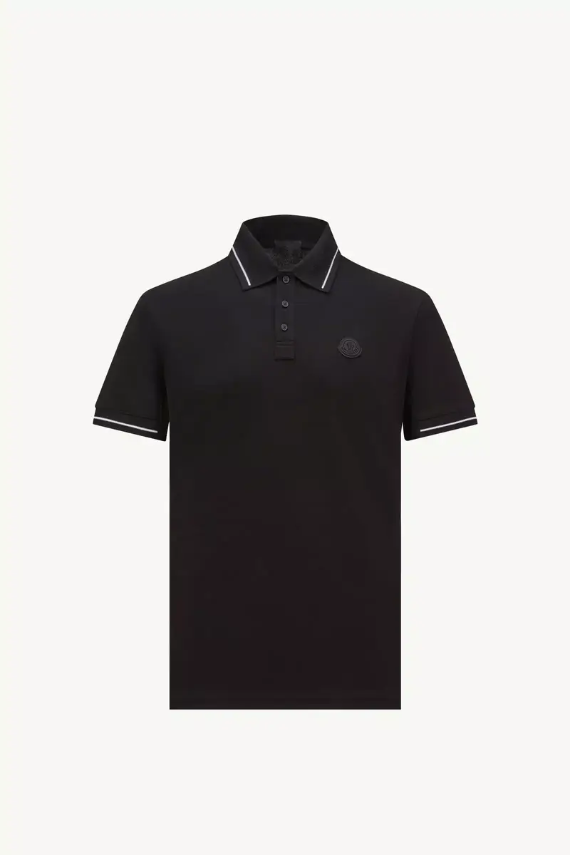 Moncler Logo Patch Cotton Polo Shirt | Thumbnail 2 Moncler Logo Patch Cotton Polo Shirt | Thumbnail 2