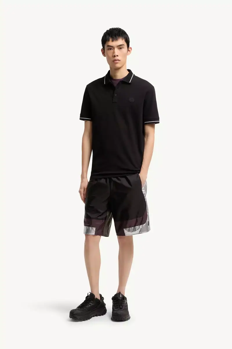 Moncler Logo Patch Cotton Polo Shirt | Thumbnail 3 Moncler Logo Patch Cotton Polo Shirt | Thumbnail 3