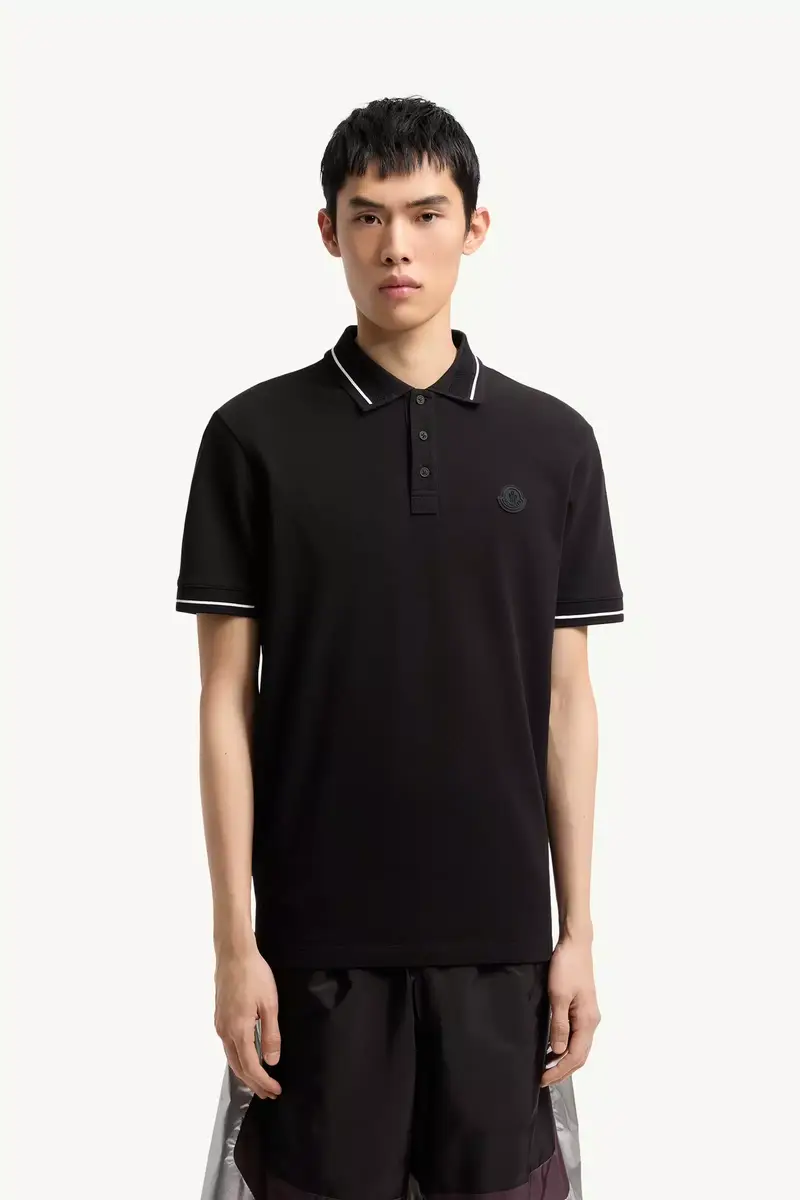 Moncler Logo Patch Cotton Polo Shirt | Thumbnail 5 Moncler Logo Patch Cotton Polo Shirt | Thumbnail 5