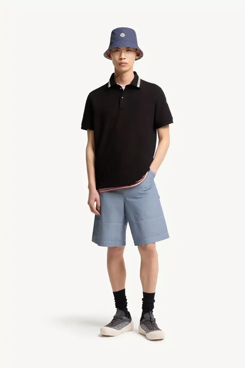 Moncler Cotton Piquet Polo Shirt | Thumbnail 3 Moncler Cotton Piquet Polo Shirt | Thumbnail 3