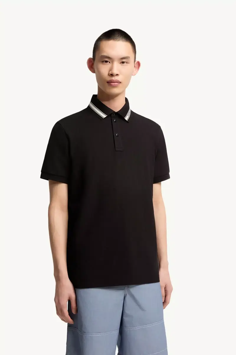 Moncler Cotton Piquet Polo Shirt | Thumbnail 5 Moncler Cotton Piquet Polo Shirt | Thumbnail 5