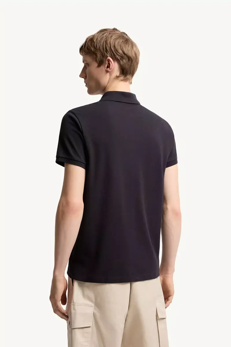 Moncler Logo Patch Cotton Polo Shirt | Thumbnail 5