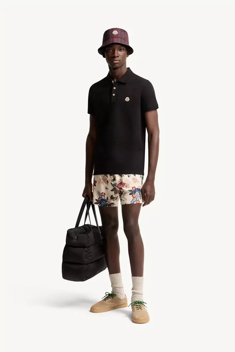 Moncler Logo Patch Cotton Polo Shirt | Thumbnail 2 Moncler Logo Patch Cotton Polo Shirt | Thumbnail 2