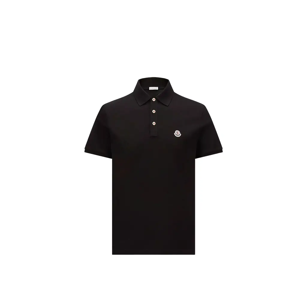 Logo Patch Cotton Polo Shirt
