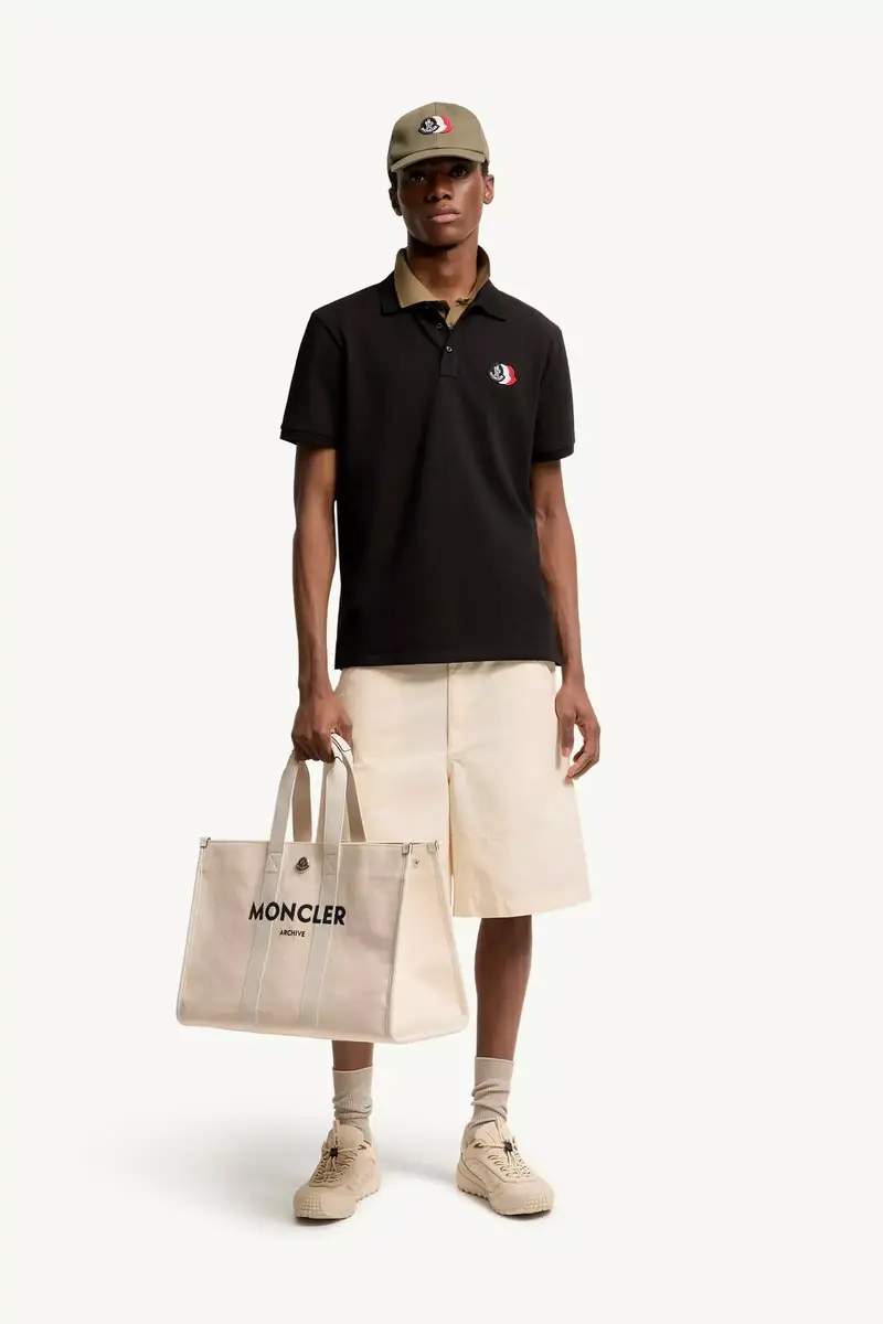 Moncler Logo Patch Cotton Piquet Polo Shirt | Thumbnail 2 Moncler Logo Patch Cotton Piquet Polo Shirt | Thumbnail 2