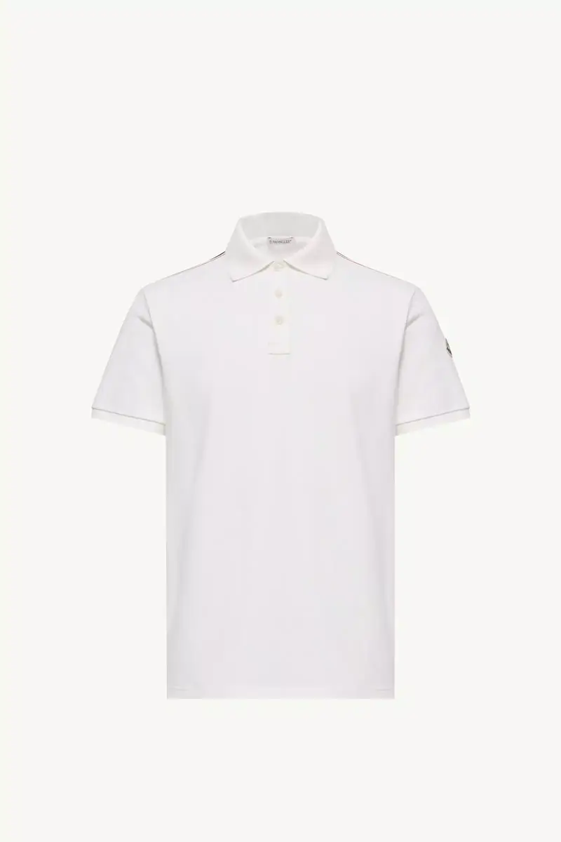 Moncler Tricolor-trimmed Cotton Piquet Polo Shirt | Thumbnail 2 Moncler Tricolor-trimmed Cotton Piquet Polo Shirt | Thumbnail 2