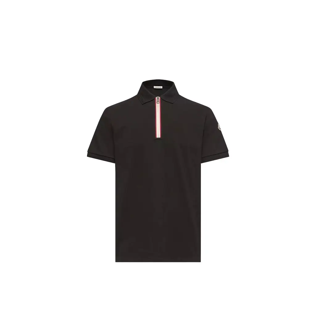 Tricolor-trimmed Cotton Polo Shirt Tricolor-trimmed Cotton Polo Shirt