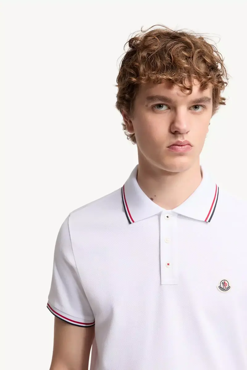 Moncler Tricolor-trimmed Cotton Piquet Polo Shirt | Thumbnail 6 Moncler Tricolor-trimmed Cotton Piquet Polo Shirt | Thumbnail 6