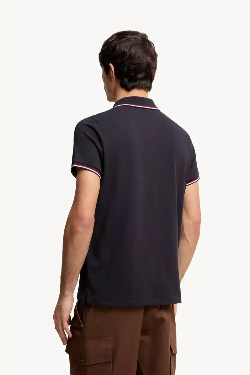 Moncler Tricolor-trimmed Cotton Piquet Polo Shirt | Thumbnail 6 Moncler Tricolor-trimmed Cotton Piquet Polo Shirt | Thumbnail 6