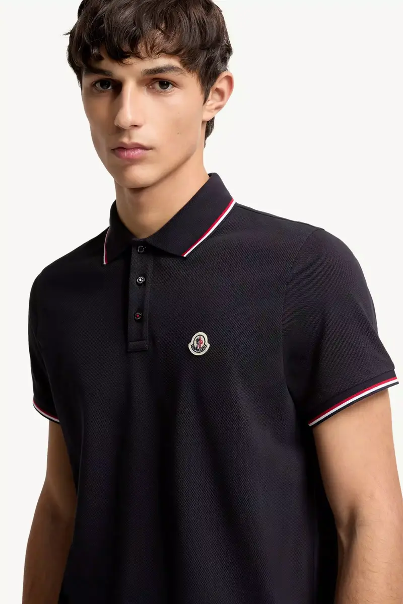 Moncler Tricolor-trimmed Cotton Piquet Polo Shirt | Thumbnail 7 Moncler Tricolor-trimmed Cotton Piquet Polo Shirt | Thumbnail 7