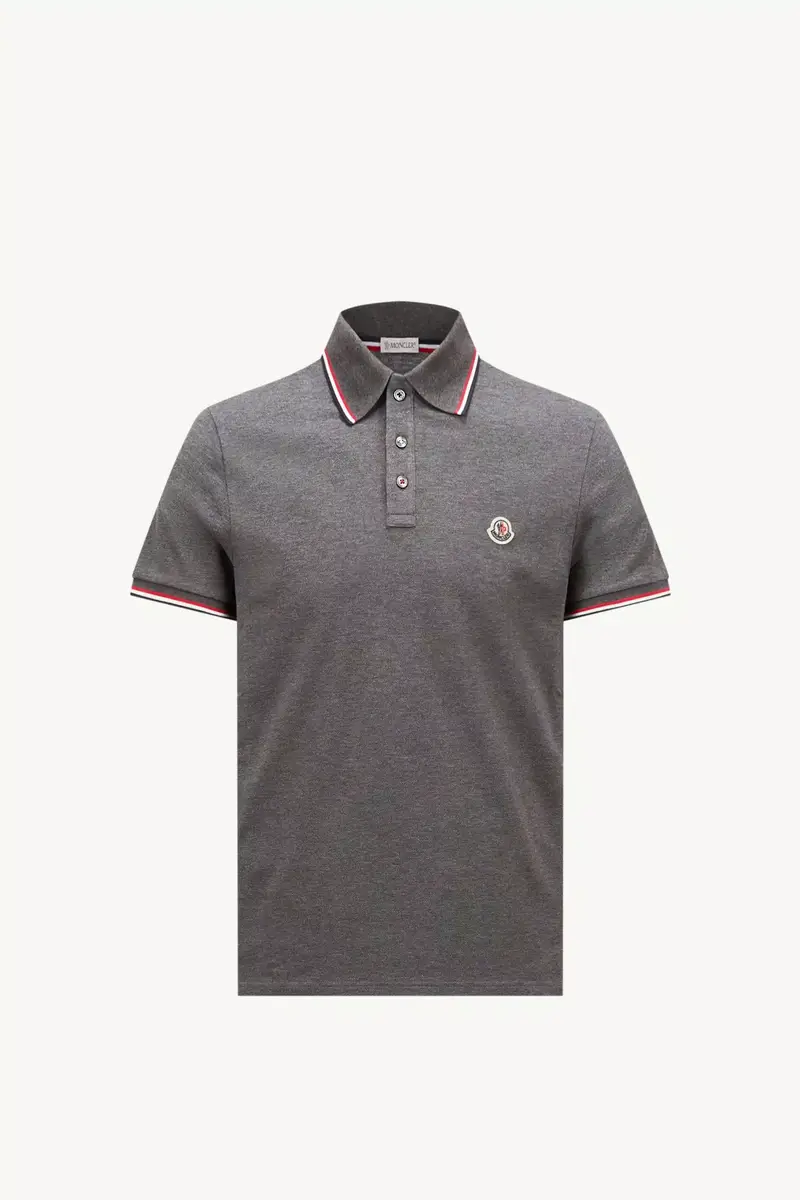 Moncler Tricolor-trimmed Cotton Piquet Polo Shirt | Thumbnail 2 Moncler Tricolor-trimmed Cotton Piquet Polo Shirt | Thumbnail 2