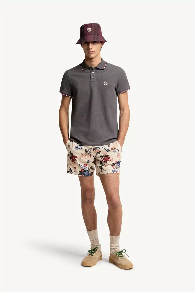 Moncler Tricolor-trimmed Cotton Piquet Polo Shirt | Thumbnail 3 Moncler Tricolor-trimmed Cotton Piquet Polo Shirt | Thumbnail 3