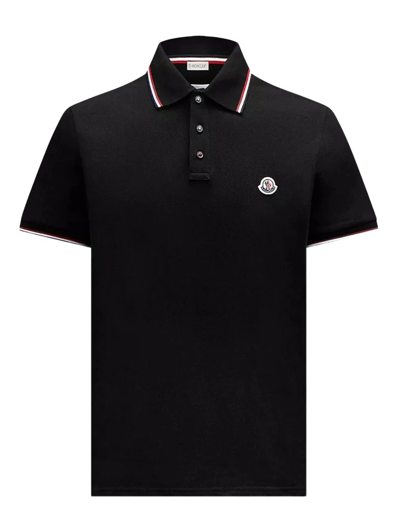 Tricolor-trimmed Cotton Piquet Polo Shirt Tricolor-trimmed Cotton Piquet Polo Shirt