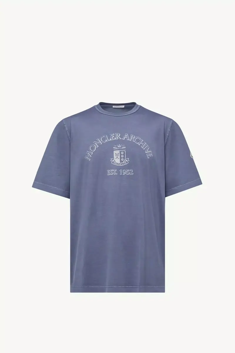 Moncler Logo Print Cotton T-shirt | Thumbnail 2 Moncler Logo Print Cotton T-shirt | Thumbnail 2
