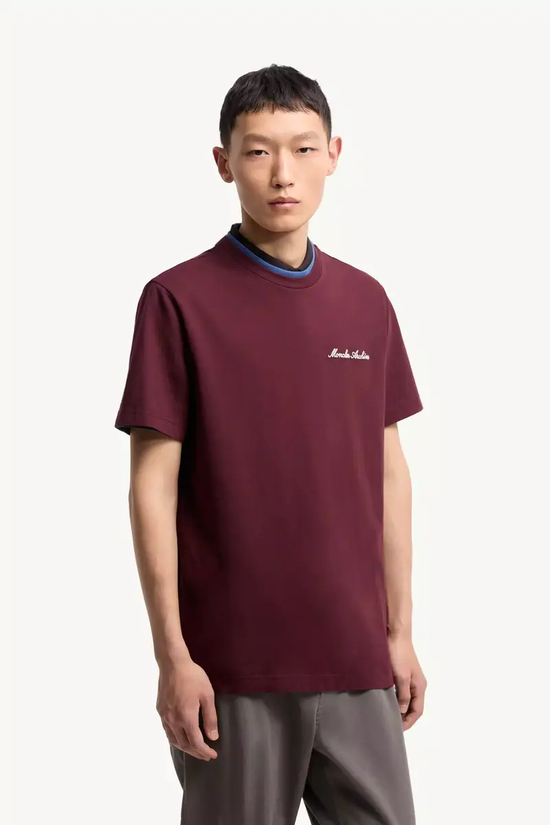 Moncler Embroidered Logo Cotton T-shirt | Thumbnail 5 Moncler Embroidered Logo Cotton T-shirt | Thumbnail 5