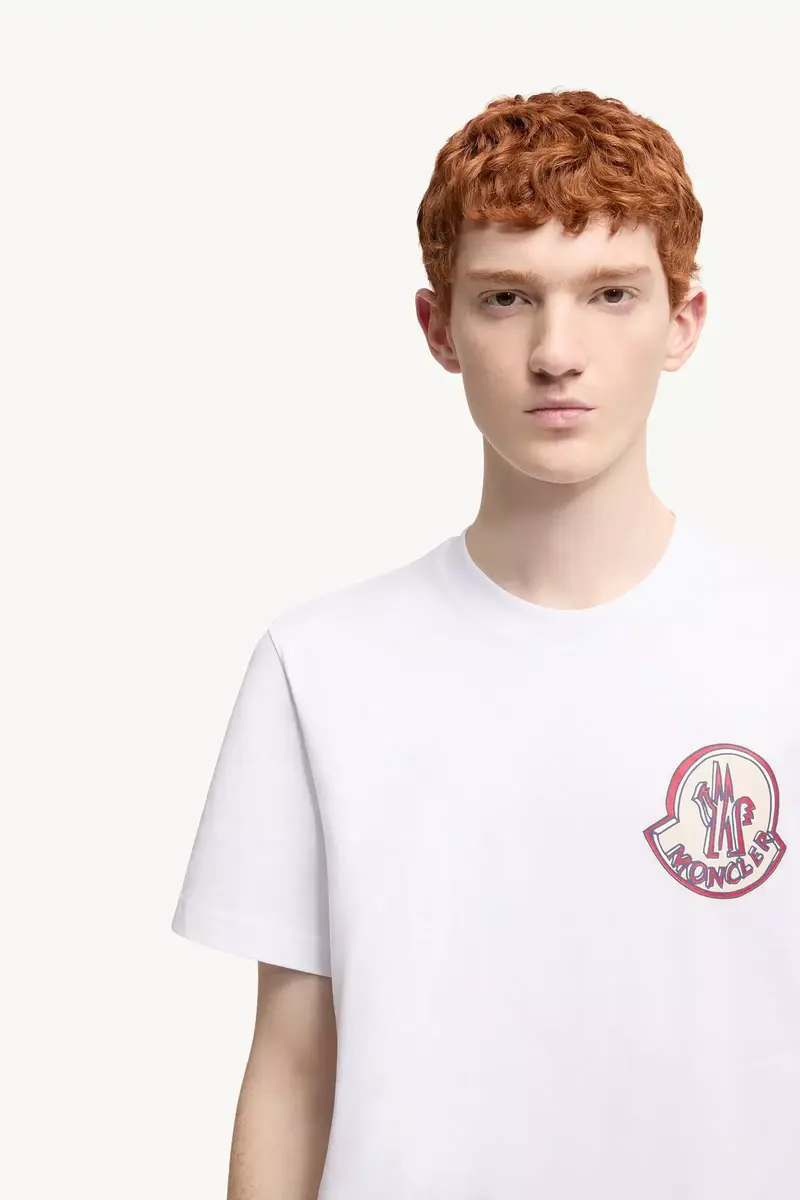 Moncler Logo Cotton T-shirt | Thumbnail 6