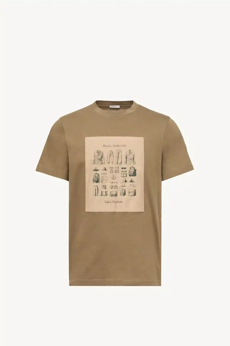 Moncler Safari Wardrobe Print Cotton T-shirt | Thumbnail 2 Moncler Safari Wardrobe Print Cotton T-shirt | Thumbnail 2