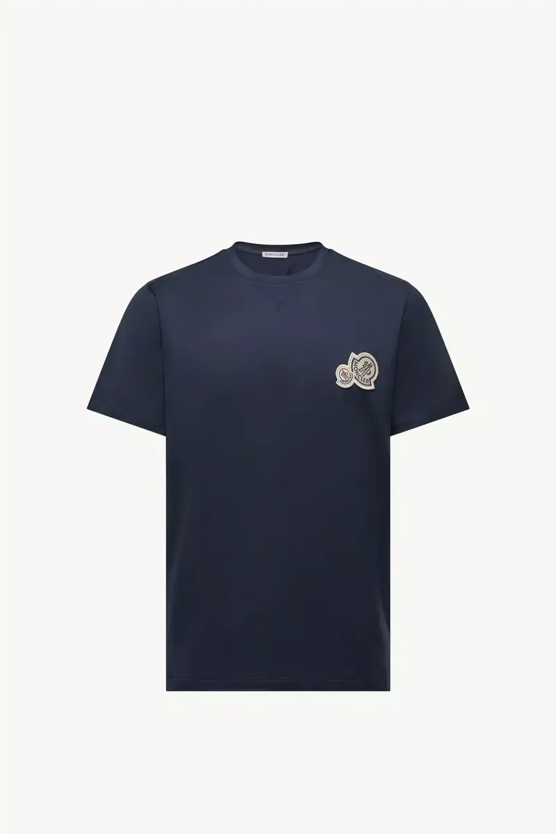 Moncler Double Logo Patch Cotton T-shirt | Thumbnail 2