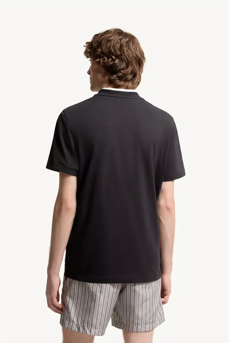 Moncler Embroidered Tricolor Logo Cotton T-shirt | Thumbnail 6 Moncler Embroidered Tricolor Logo Cotton T-shirt | Thumbnail 6