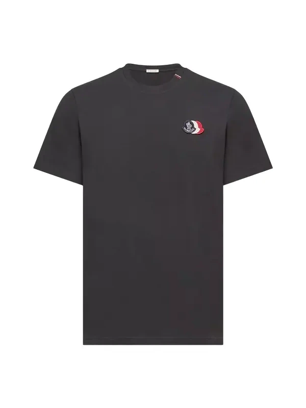 Embroidered Tricolor Logo Cotton T-shirt Embroidered Tricolor Logo Cotton T-shirt