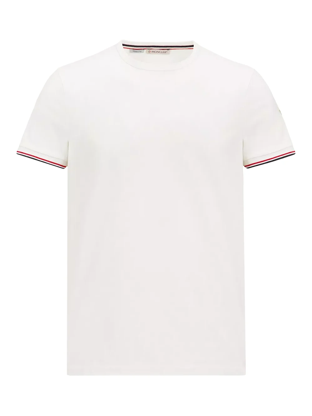 Tricolor-trimmed Cotton T-shirt
