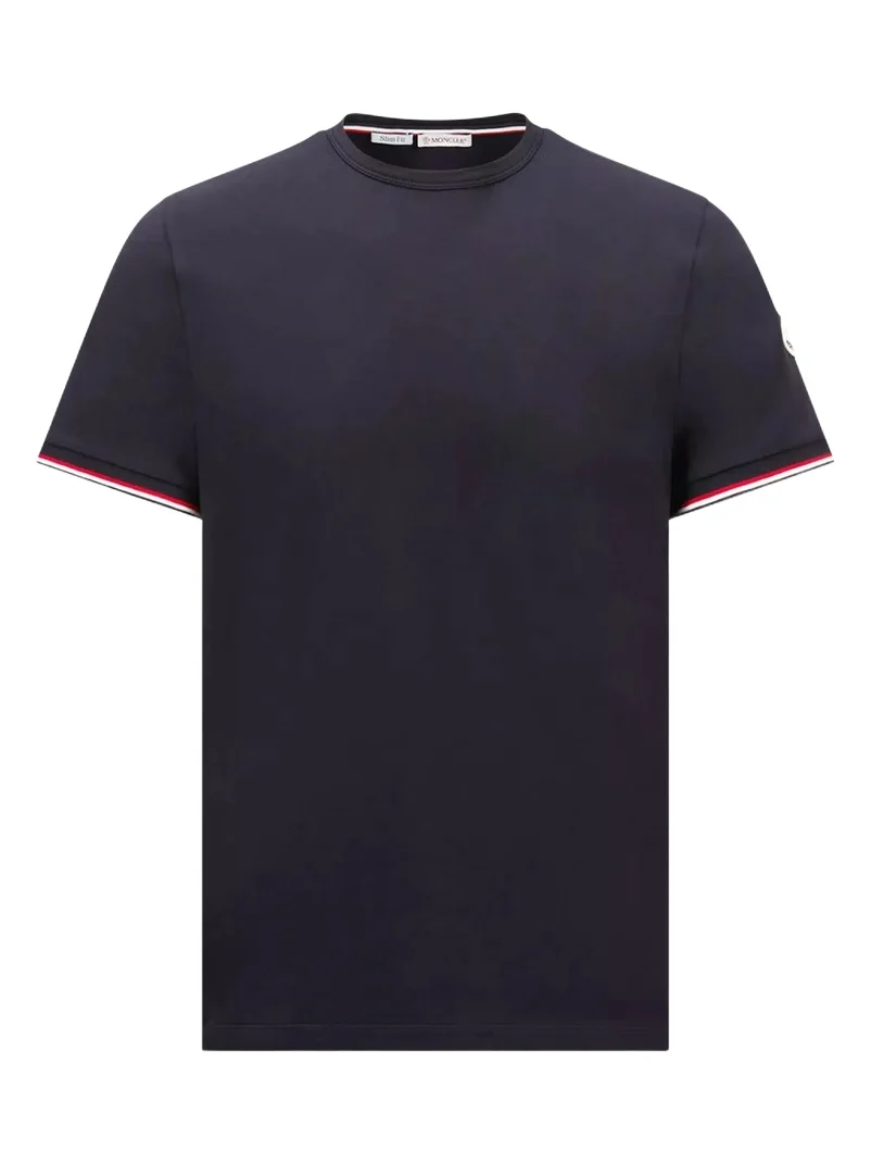 Tricolor-trimmed Cotton T-shirt Tricolor-trimmed Cotton T-shirt