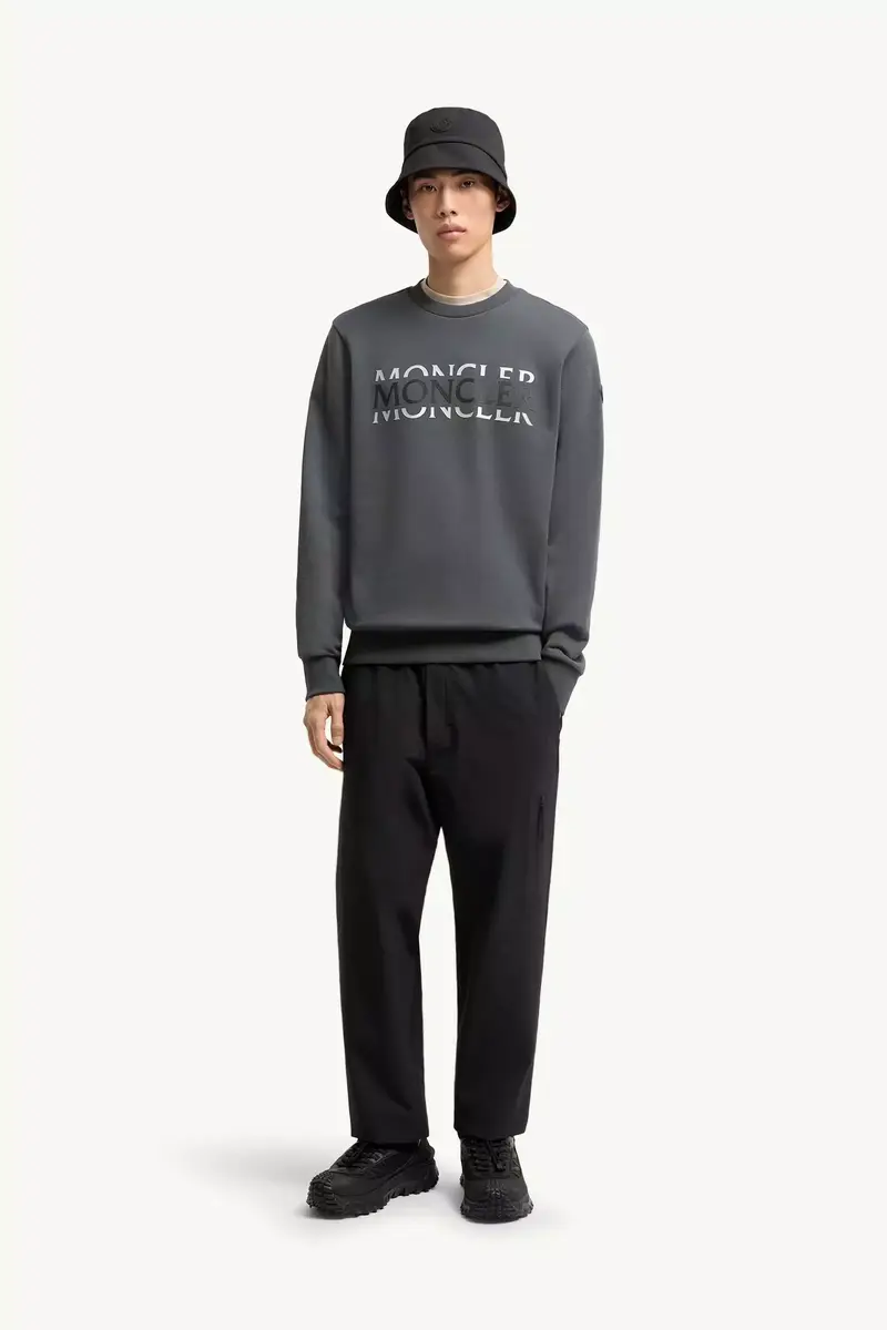 Moncler Logo Cotton Jersey Long Sleeve T-shirt | Thumbnail 3