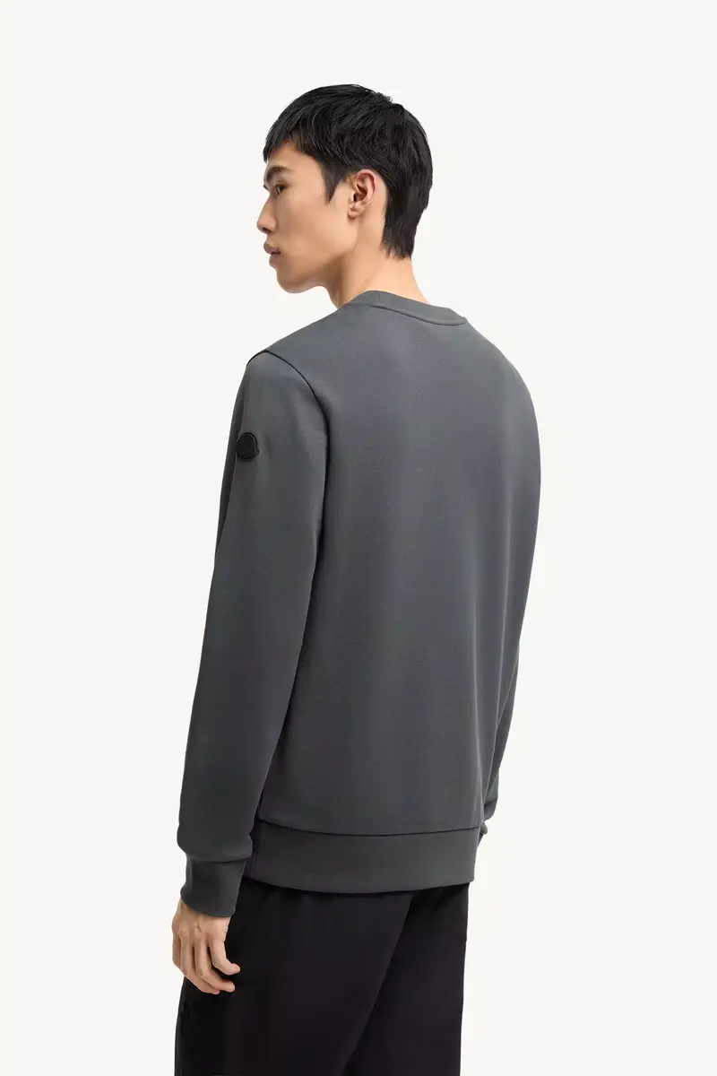Moncler Logo Cotton Jersey Long Sleeve T-shirt | Thumbnail 6