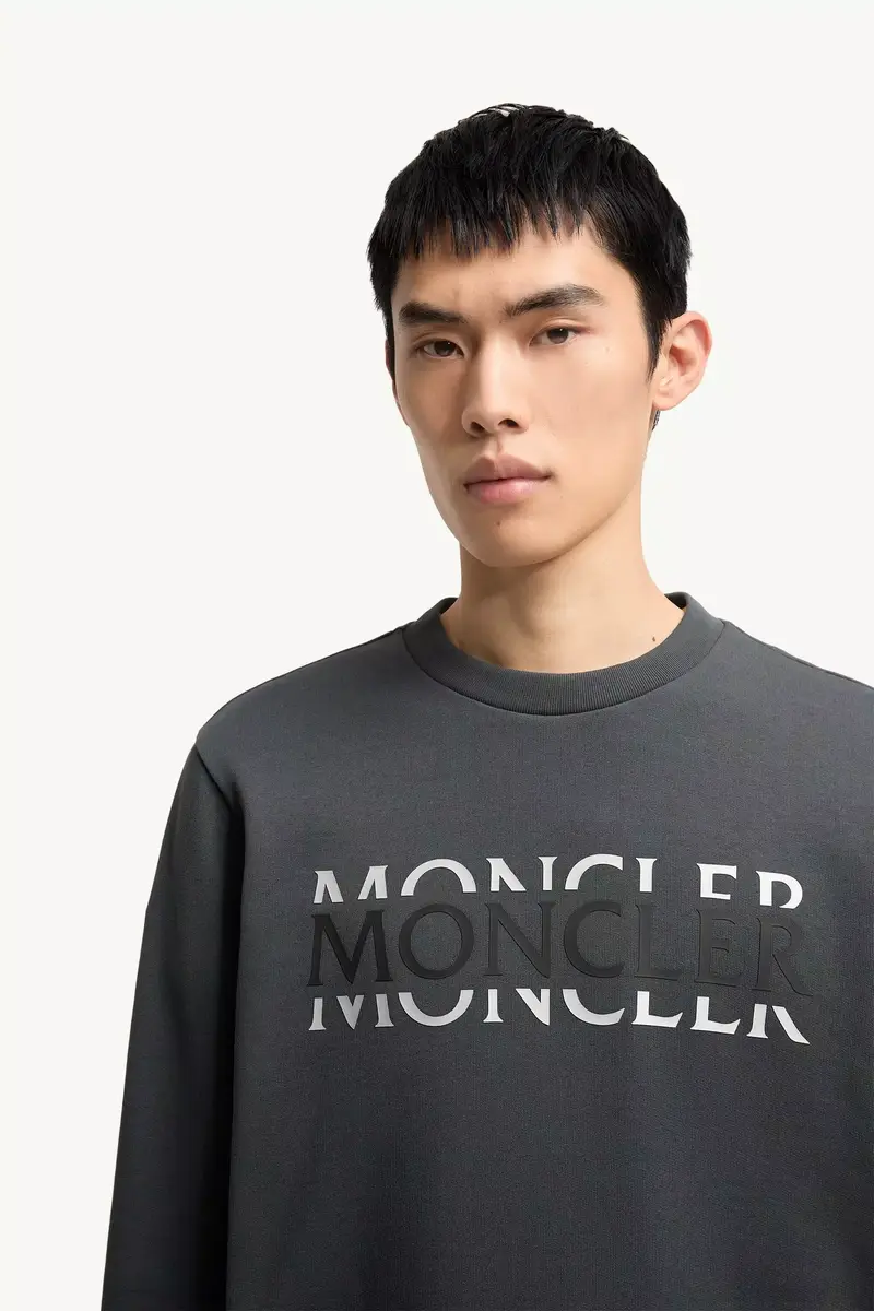 Moncler Logo Cotton Jersey Long Sleeve T-shirt | Thumbnail 7
