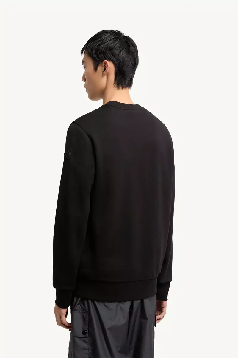 Moncler Logo Cotton Jersey Long Sleeve T-shirt | Thumbnail 6