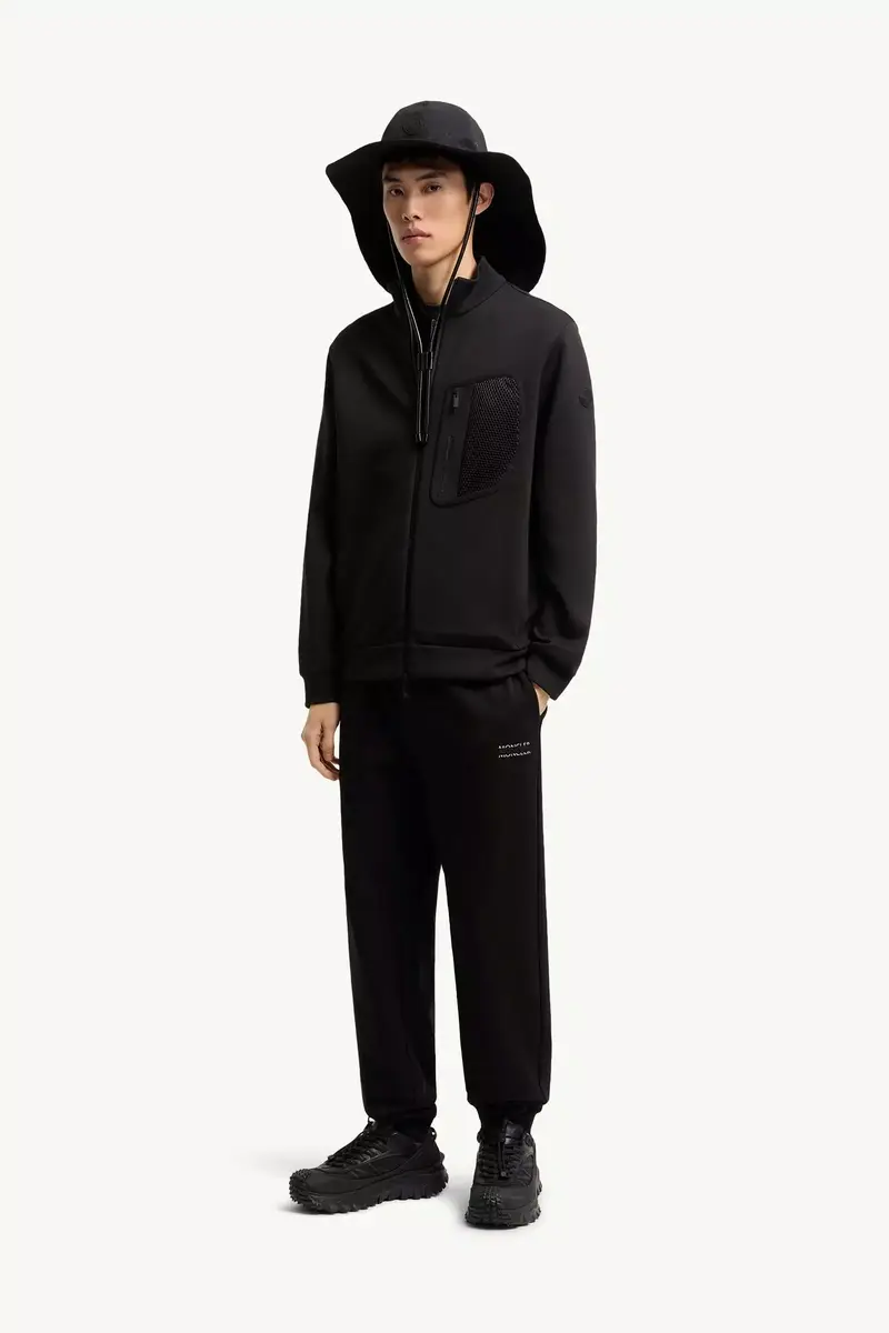 Moncler Logo Cotton Zip-up Sweatshirt | Thumbnail 3 Moncler Logo Cotton Zip-up Sweatshirt | Thumbnail 3