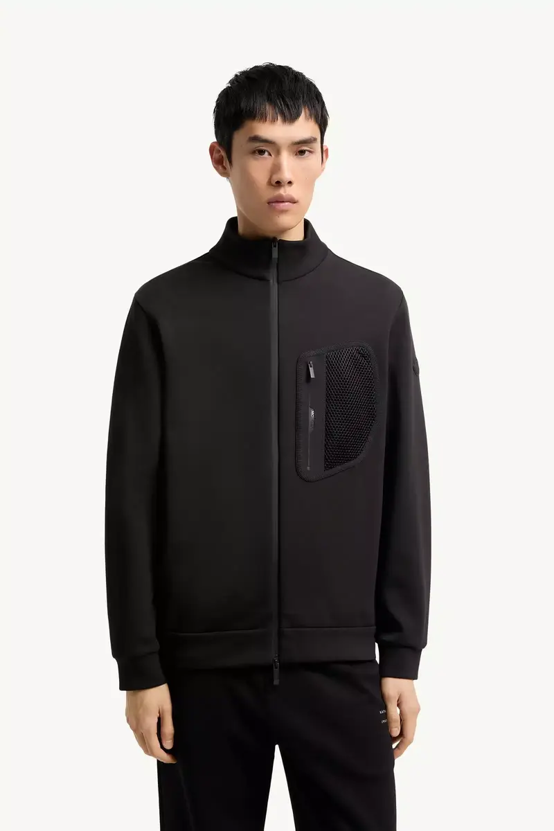 Moncler Logo Cotton Zip-up Sweatshirt | Thumbnail 5 Moncler Logo Cotton Zip-up Sweatshirt | Thumbnail 5