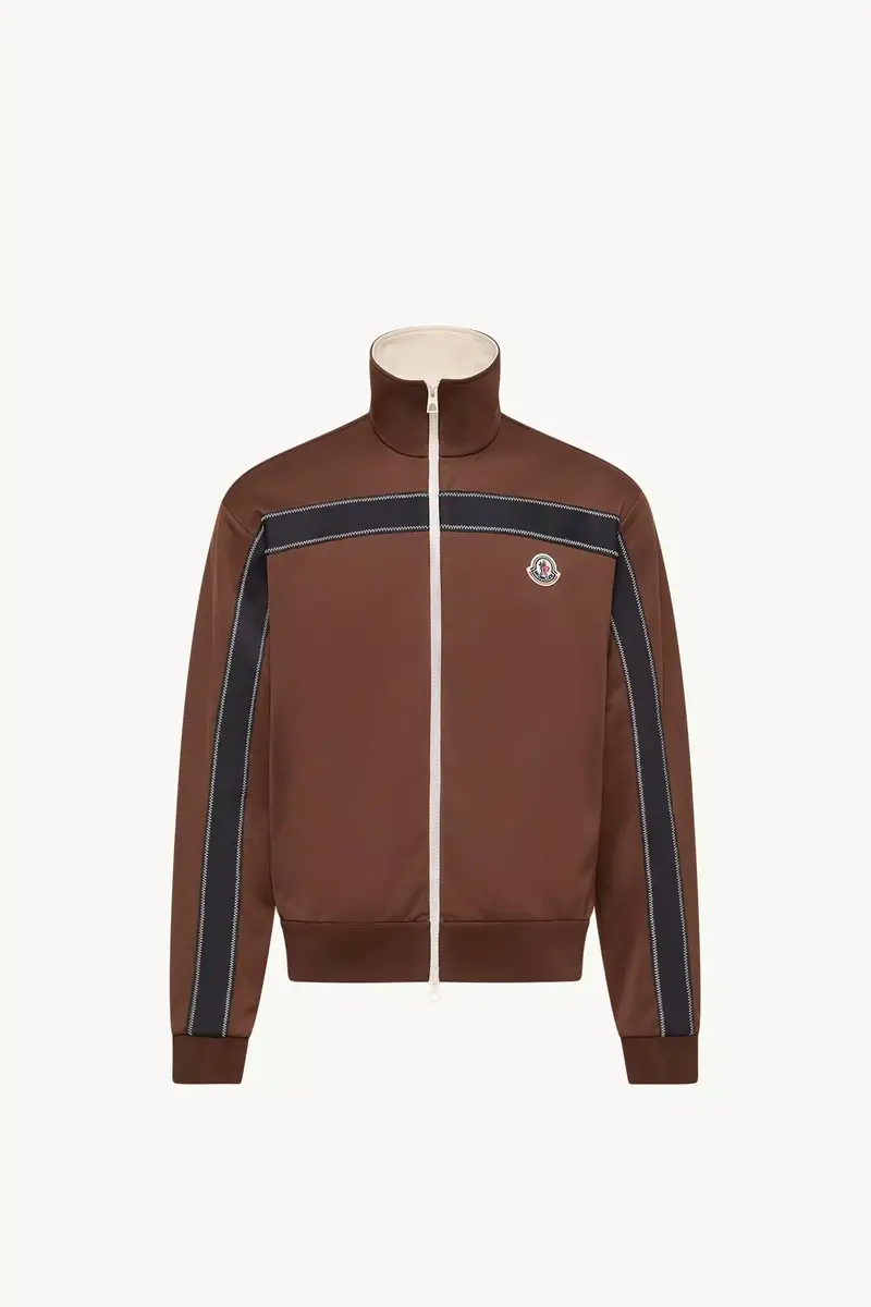 Moncler Topstitched Turtleneck Zip-up Sweatshirt | Thumbnail 2