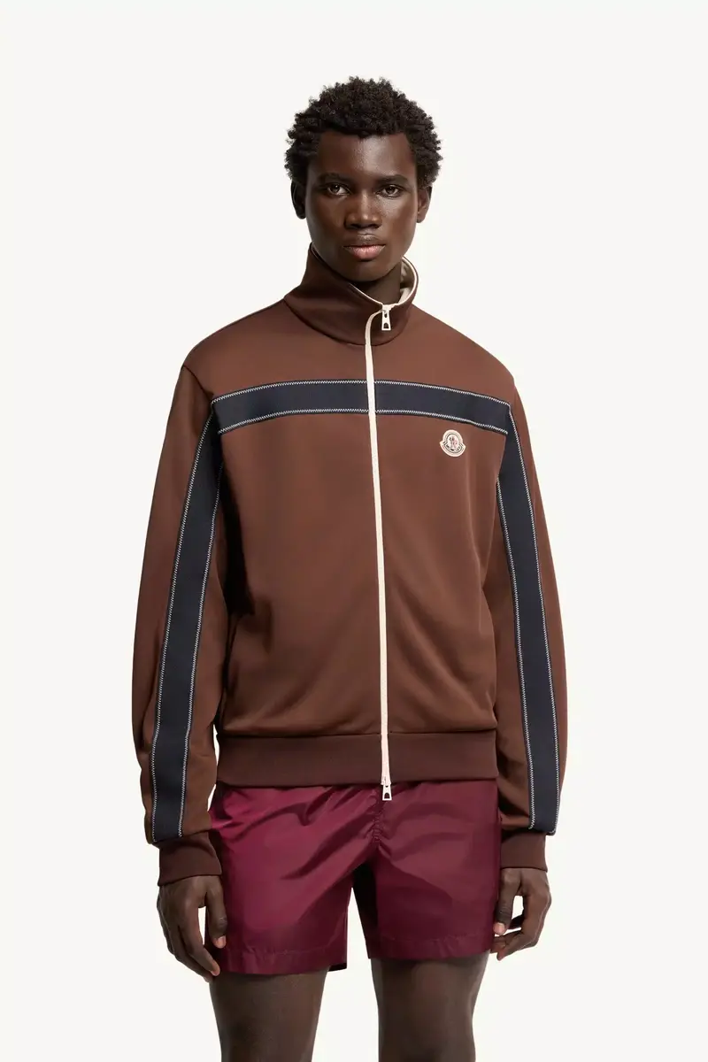Moncler Topstitched Turtleneck Zip-up Sweatshirt | Thumbnail 5