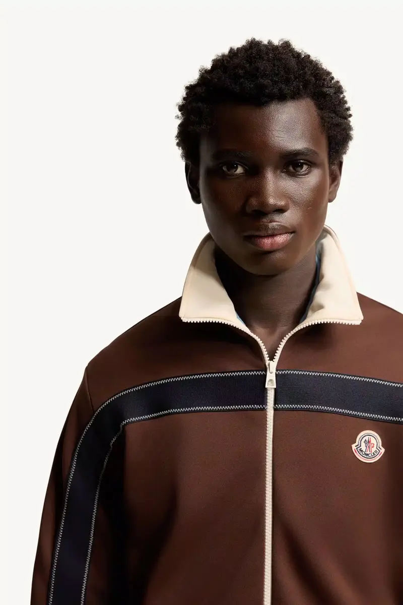 Moncler Topstitched Turtleneck Zip-up Sweatshirt | Thumbnail 7