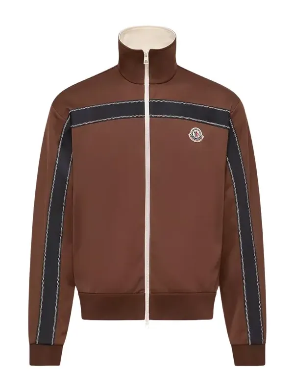 Topstitched Turtleneck Zip-up Sweatshirt Topstitched Turtleneck Zip-up Sweatshirt