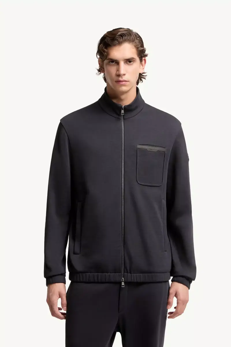 Moncler Cotton Blend Zip-up Sweatshirt | Thumbnail 5 Moncler Cotton Blend Zip-up Sweatshirt | Thumbnail 5