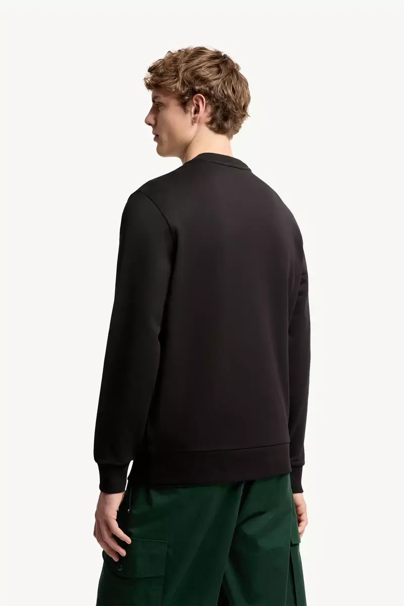Moncler Logo Patch Cotton Sweatshirt | Thumbnail 6 Moncler Logo Patch Cotton Sweatshirt | Thumbnail 6