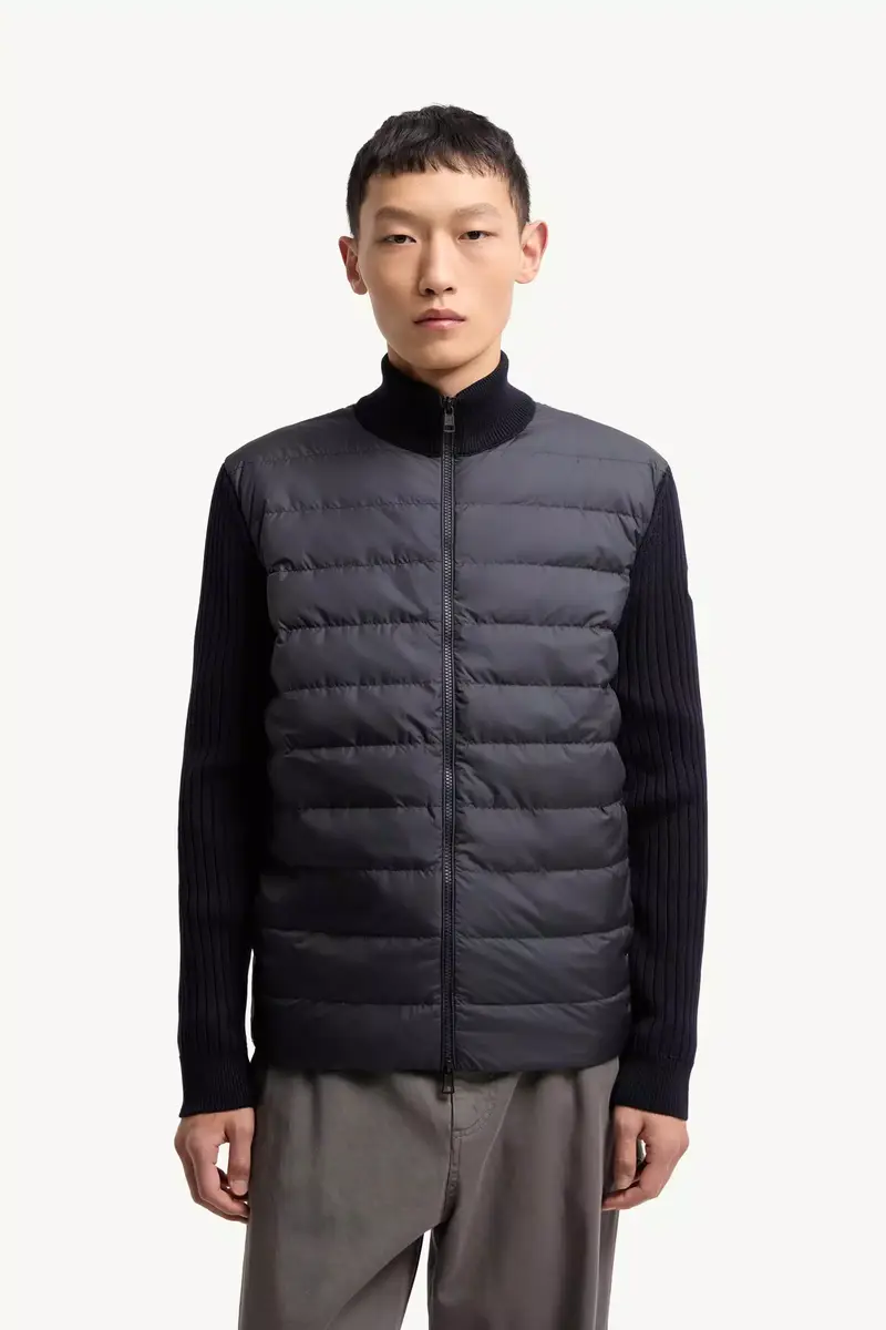 Moncler Padded Wool Zip-up Cardigan | Thumbnail 5 Moncler Padded Wool Zip-up Cardigan | Thumbnail 5