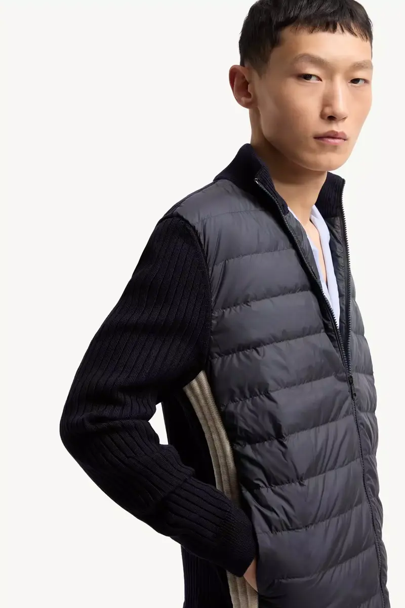 Moncler Padded Wool Zip-up Cardigan | Thumbnail 7 Moncler Padded Wool Zip-up Cardigan | Thumbnail 7