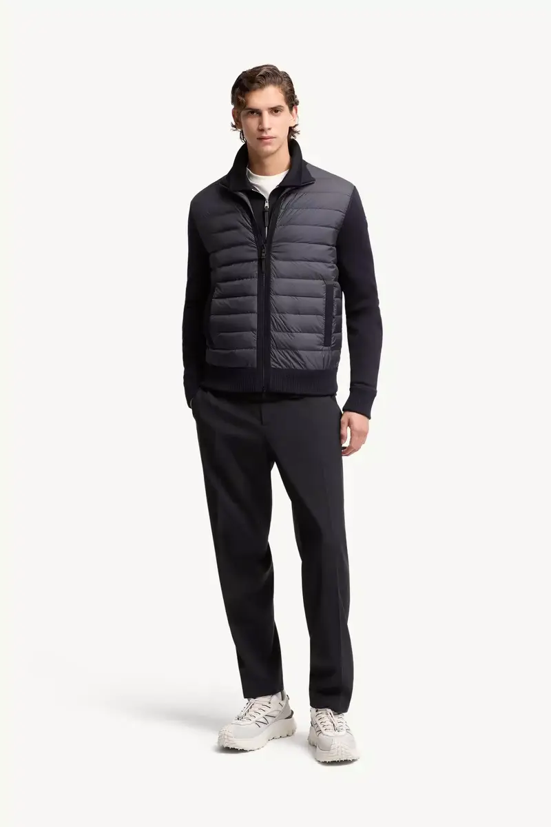 Moncler Padded Zip-up Wool Cardigan | Thumbnail 3 Moncler Padded Zip-up Wool Cardigan | Thumbnail 3