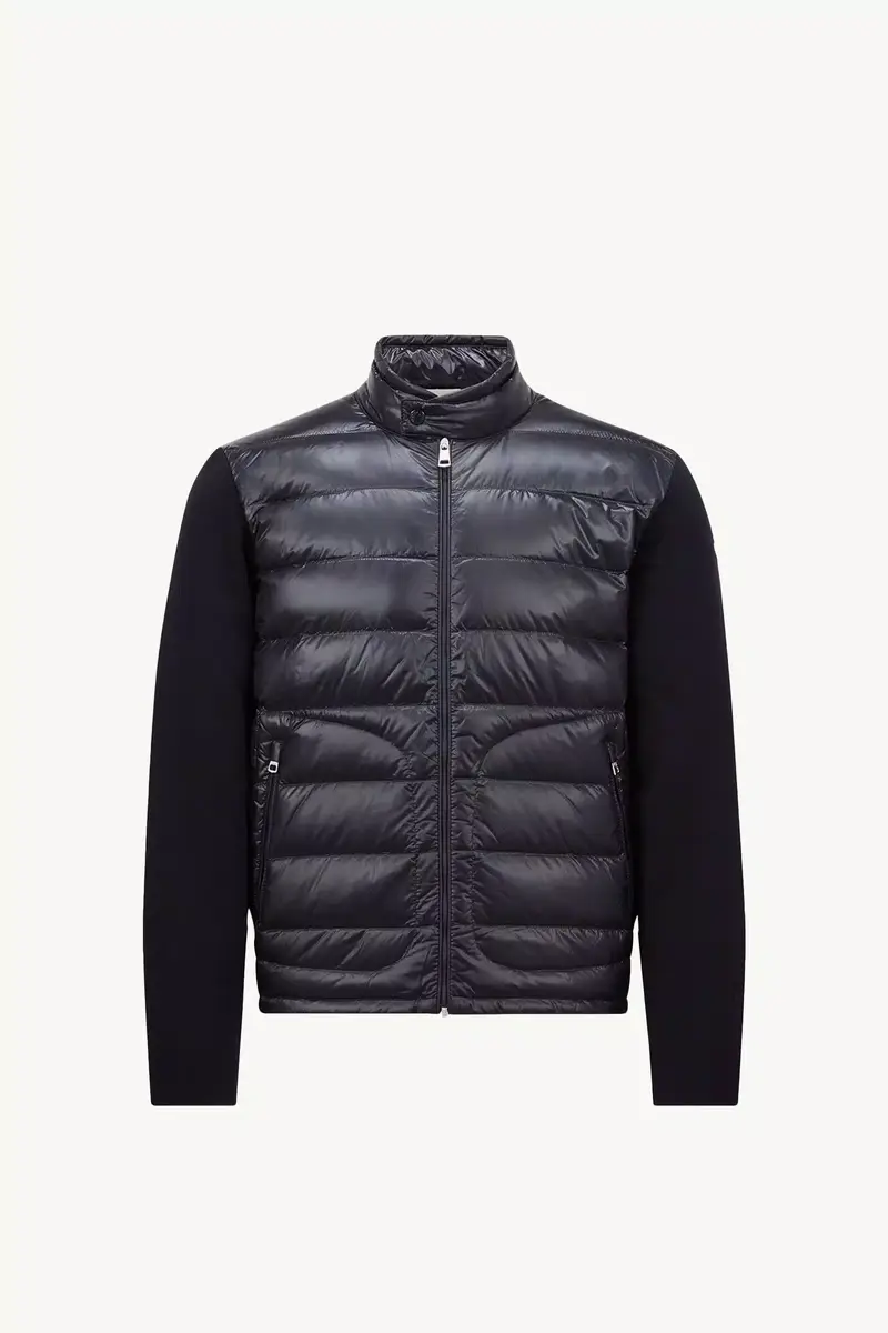 Moncler Padded Wool Zip-up Cardigan | Thumbnail 2 Moncler Padded Wool Zip-up Cardigan | Thumbnail 2