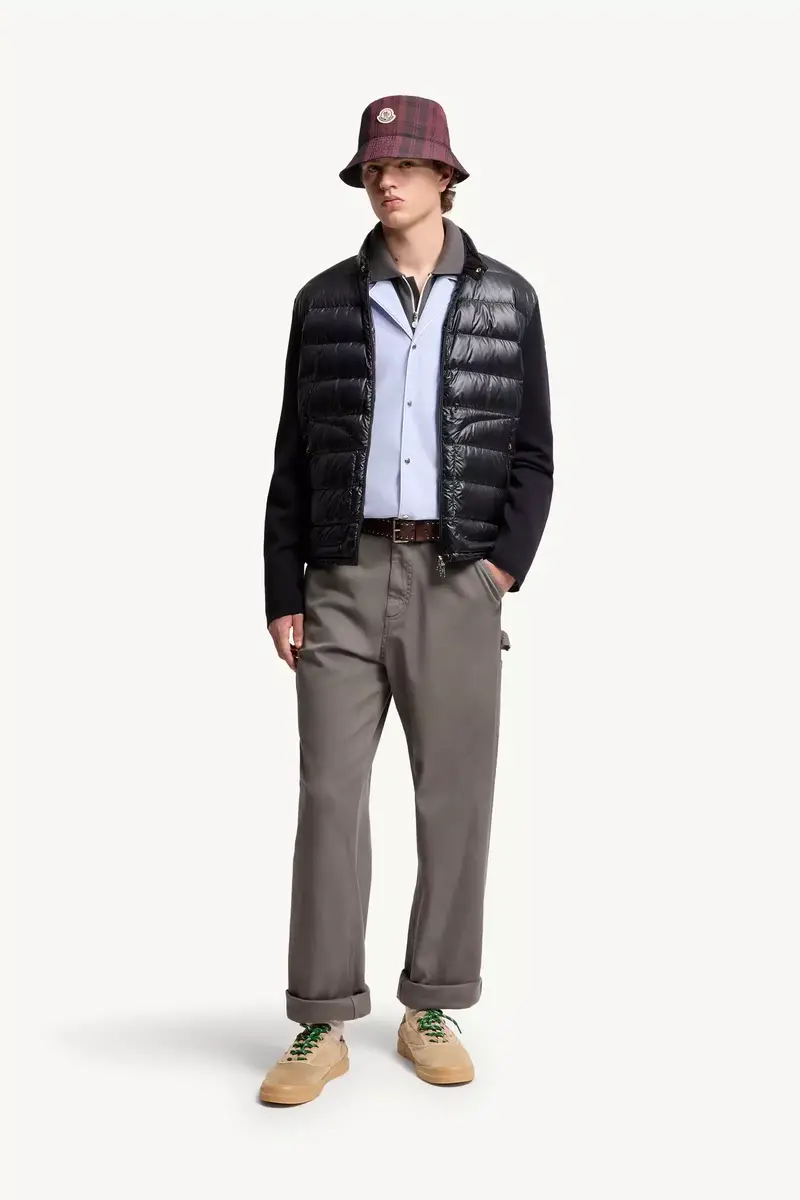 Moncler Padded Wool Zip-up Cardigan | Thumbnail 3 Moncler Padded Wool Zip-up Cardigan | Thumbnail 3