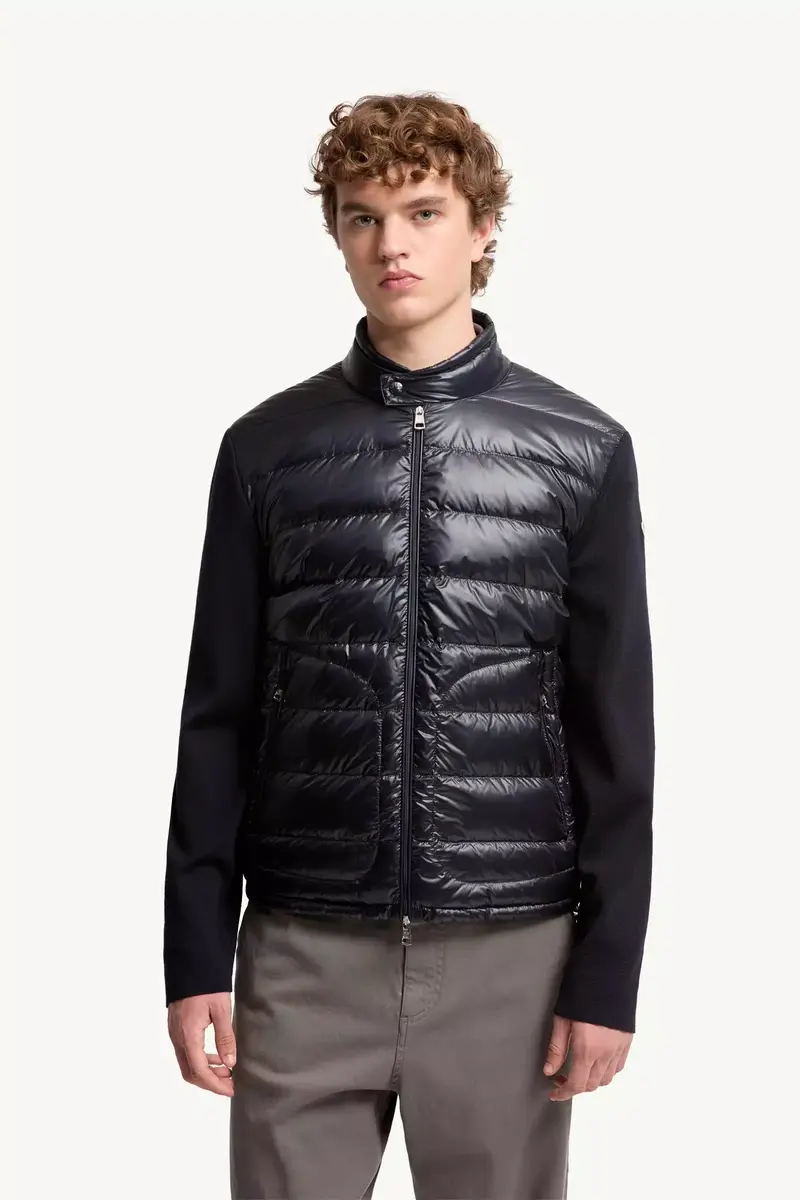 Moncler Padded Wool Zip-up Cardigan | Thumbnail 5 Moncler Padded Wool Zip-up Cardigan | Thumbnail 5