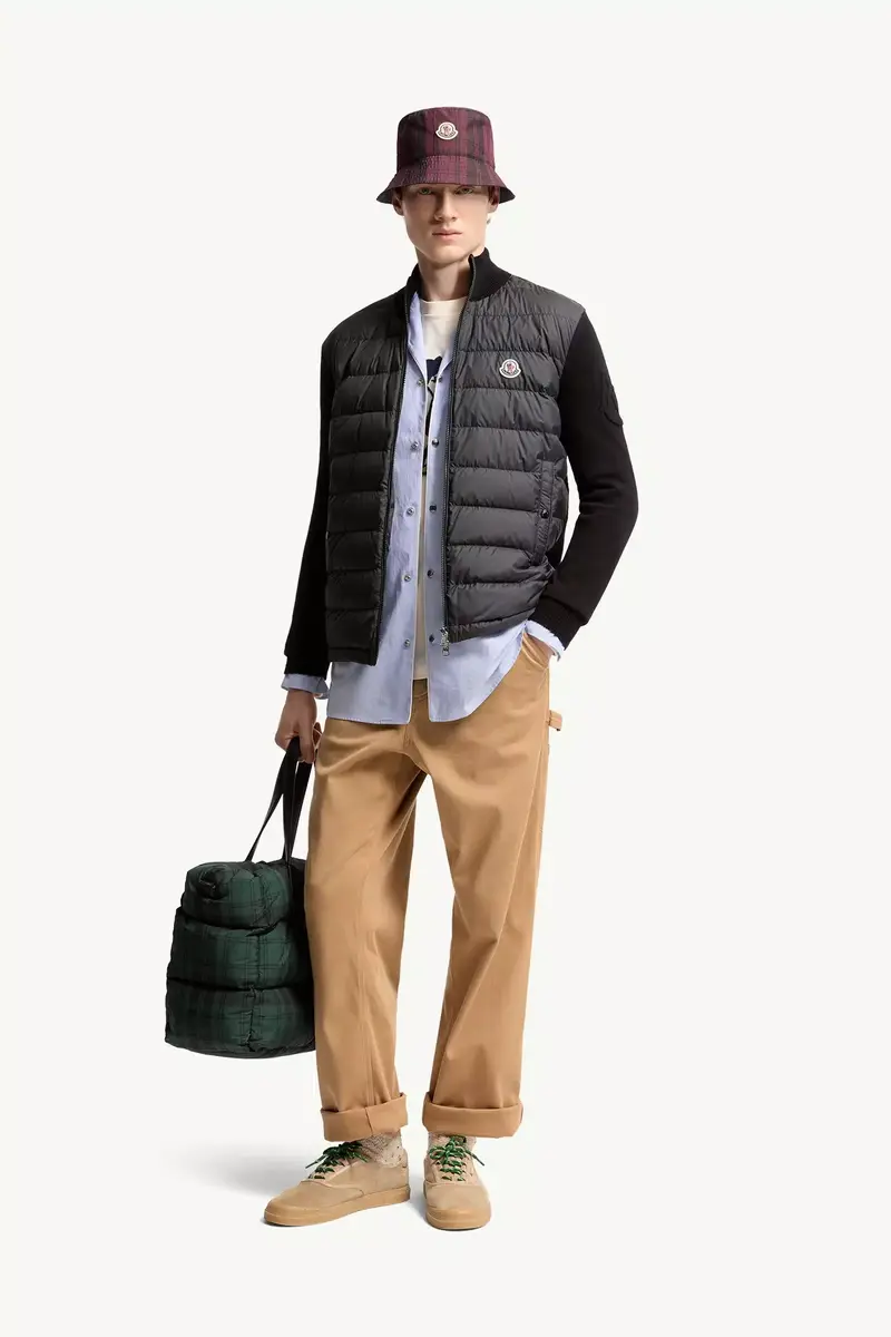 Moncler Padded Zip-up Cotton Cardigan | Thumbnail 3
