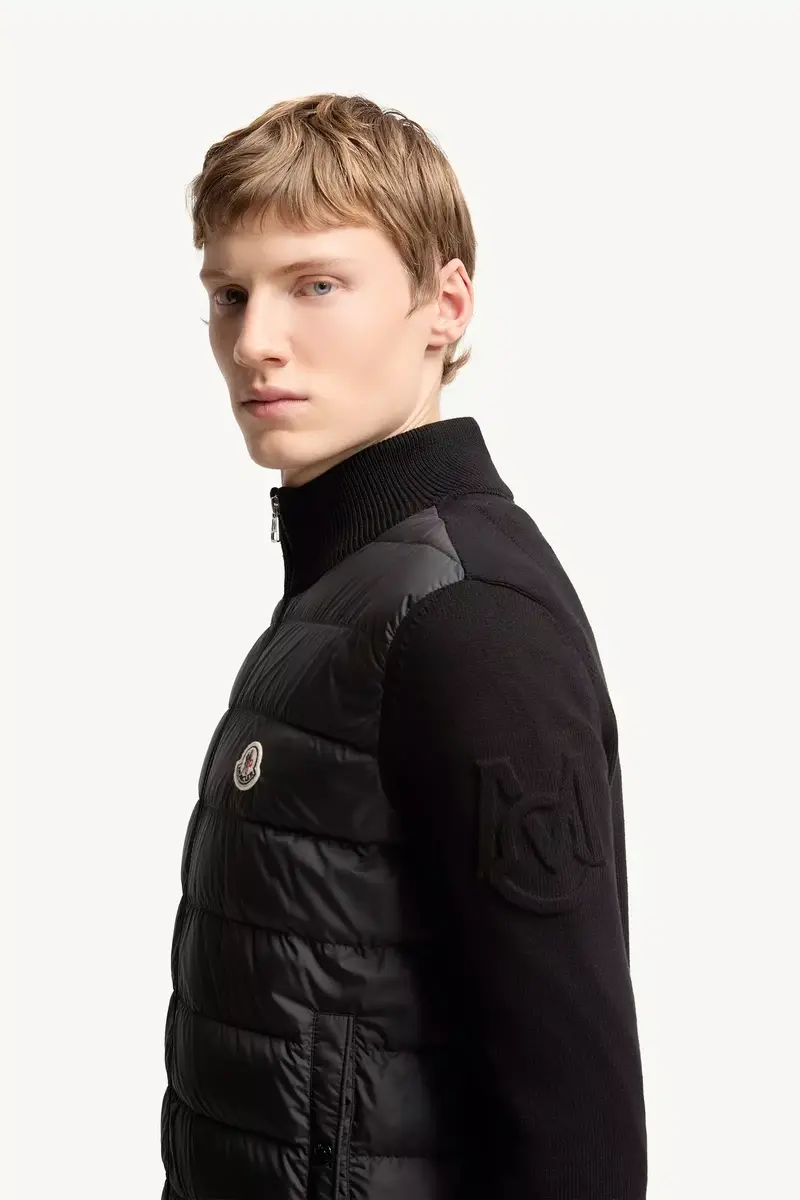 Moncler Padded Zip-up Cotton Cardigan | Thumbnail 4