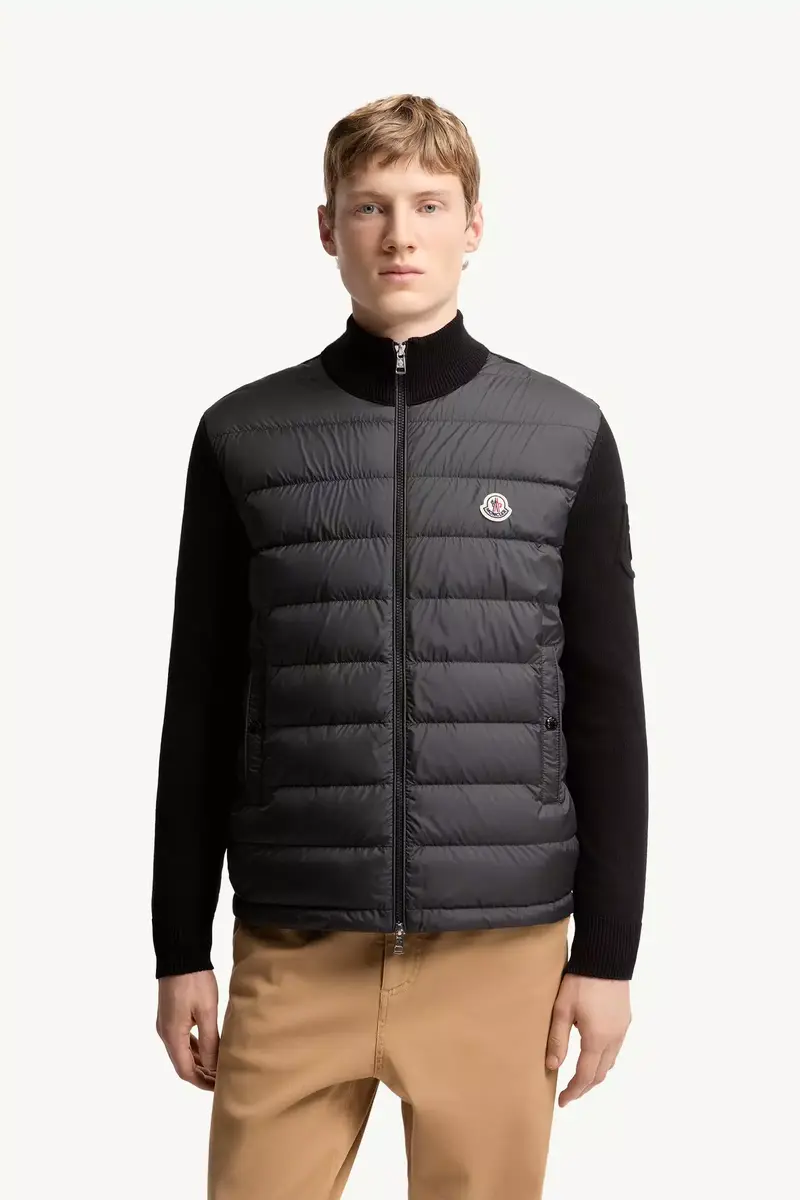 Moncler Padded Zip-up Cotton Cardigan | Thumbnail 5